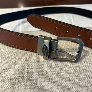 Dickies men's heavy duty brown leather belt like new condition size 50-52